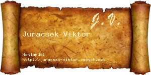 Juracsek Viktor névjegykártya